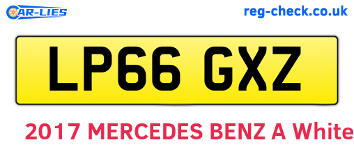 LP66GXZ are the vehicle registration plates.