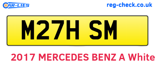 M27HSM are the vehicle registration plates.