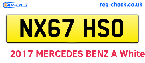 NX67HSO are the vehicle registration plates.