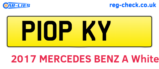 P10PKY are the vehicle registration plates.