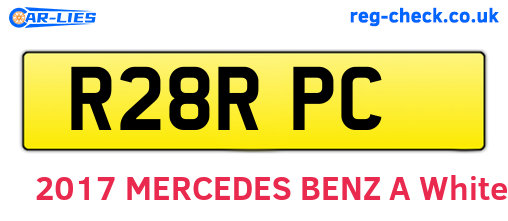 R28RPC are the vehicle registration plates.