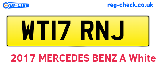 WT17RNJ are the vehicle registration plates.