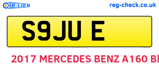 S9JUE are the vehicle registration plates.