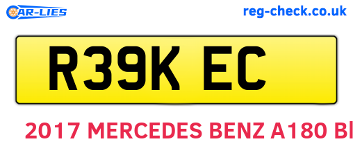 R39KEC are the vehicle registration plates.
