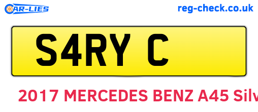 S4RYC are the vehicle registration plates.