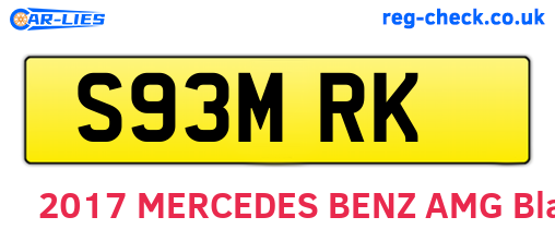 S93MRK are the vehicle registration plates.
