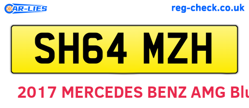 SH64MZH are the vehicle registration plates.