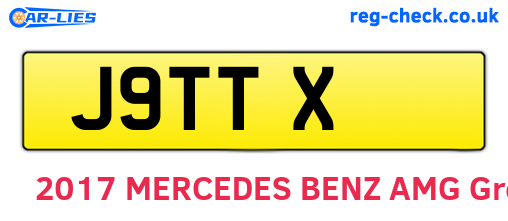 J9TTX are the vehicle registration plates.
