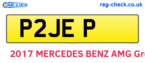 P2JEP are the vehicle registration plates.