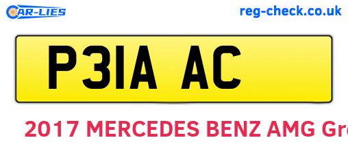 P31AAC are the vehicle registration plates.