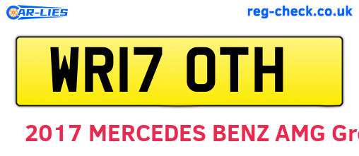 WR17OTH are the vehicle registration plates.