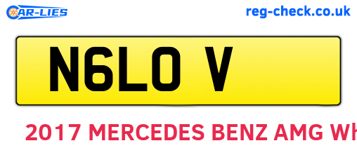N6LOV are the vehicle registration plates.