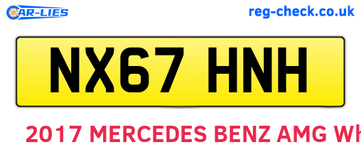 NX67HNH are the vehicle registration plates.