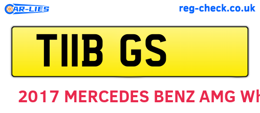 T11BGS are the vehicle registration plates.