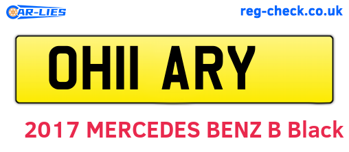 OH11ARY are the vehicle registration plates.