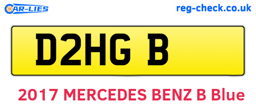 D2HGB are the vehicle registration plates.