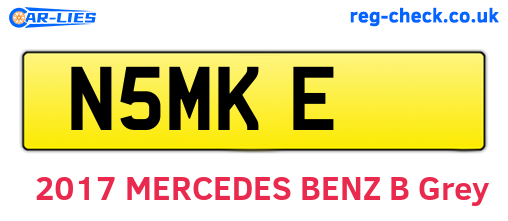 N5MKE are the vehicle registration plates.