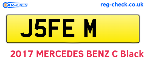 J5FEM are the vehicle registration plates.