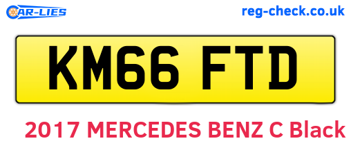 KM66FTD are the vehicle registration plates.