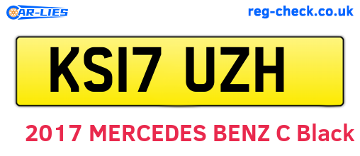 KS17UZH are the vehicle registration plates.