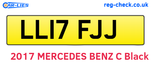 LL17FJJ are the vehicle registration plates.