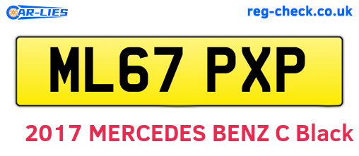 ML67PXP are the vehicle registration plates.