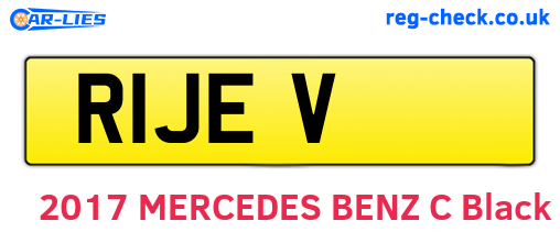 R1JEV are the vehicle registration plates.
