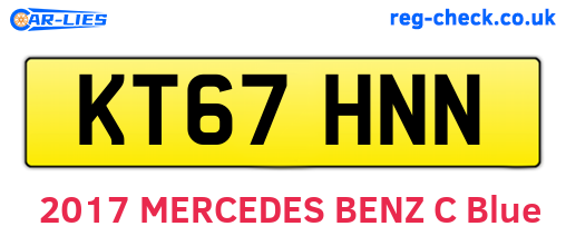 KT67HNN are the vehicle registration plates.
