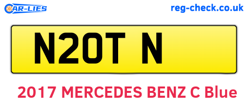 N2OTN are the vehicle registration plates.