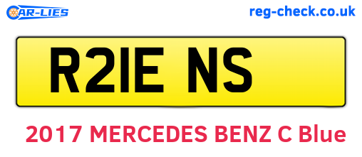 R21ENS are the vehicle registration plates.