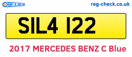 SIL4122 are the vehicle registration plates.