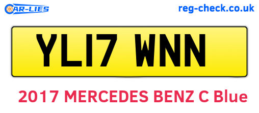 YL17WNN are the vehicle registration plates.