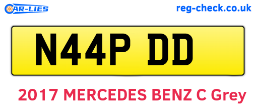 N44PDD are the vehicle registration plates.