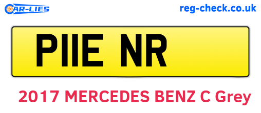 P11ENR are the vehicle registration plates.