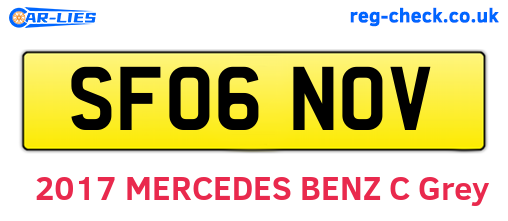 SF06NOV are the vehicle registration plates.