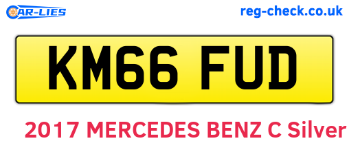 KM66FUD are the vehicle registration plates.