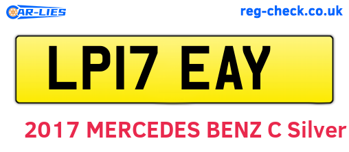 LP17EAY are the vehicle registration plates.