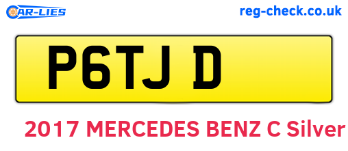 P6TJD are the vehicle registration plates.