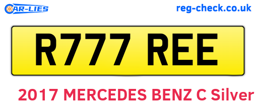 R777REE are the vehicle registration plates.