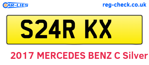 S24RKX are the vehicle registration plates.