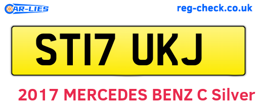 ST17UKJ are the vehicle registration plates.