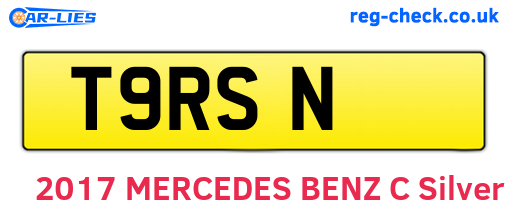 T9RSN are the vehicle registration plates.