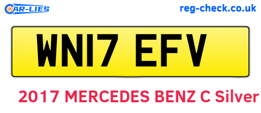 WN17EFV are the vehicle registration plates.