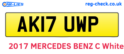 AK17UWP are the vehicle registration plates.