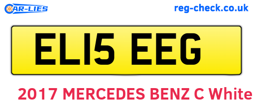 EL15EEG are the vehicle registration plates.
