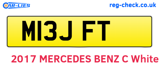 M13JFT are the vehicle registration plates.