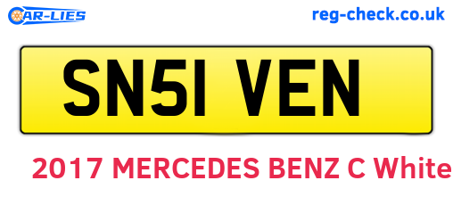 SN51VEN are the vehicle registration plates.