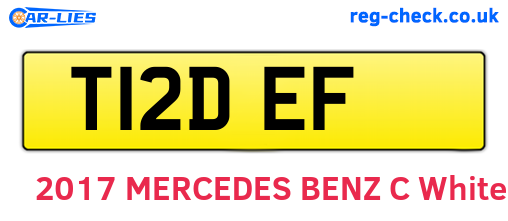 T12DEF are the vehicle registration plates.