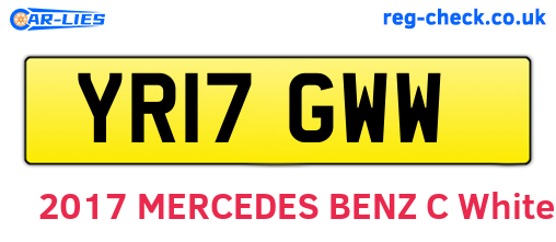 YR17GWW are the vehicle registration plates.