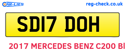 SD17DOH are the vehicle registration plates.